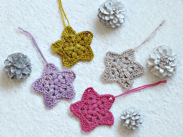 crochet Christmas Star Ornament free pattern