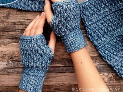 crochet Cosmopolitan Gloves easy pattern