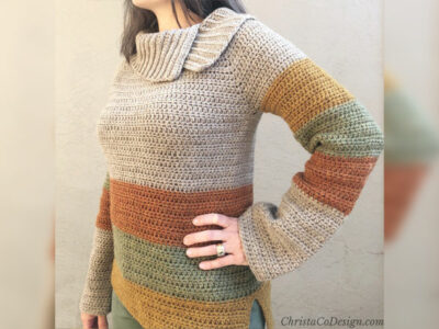 crochet Heather Sweater free pattern