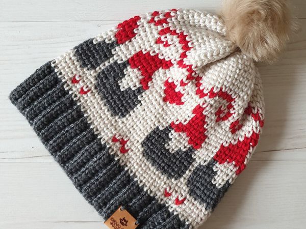 crochet Knit-Look Gnomes Beanie easy pattern