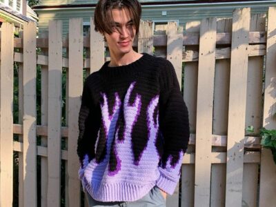 crochet On fire Sweater easy pattern