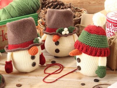 crochet SNOWMAN GNOME free pattern