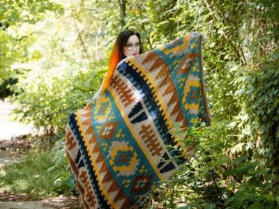 crochet Trek to the Southwest Blanket easy pattern