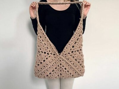 crochet Tulip Square Bag free pattern