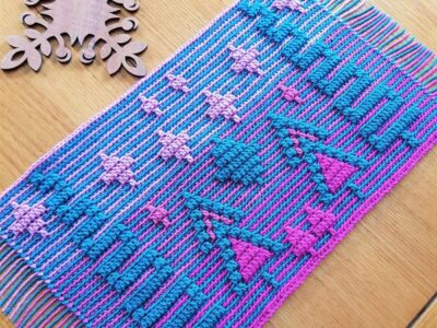 crochet Festive Placemat easy pattern