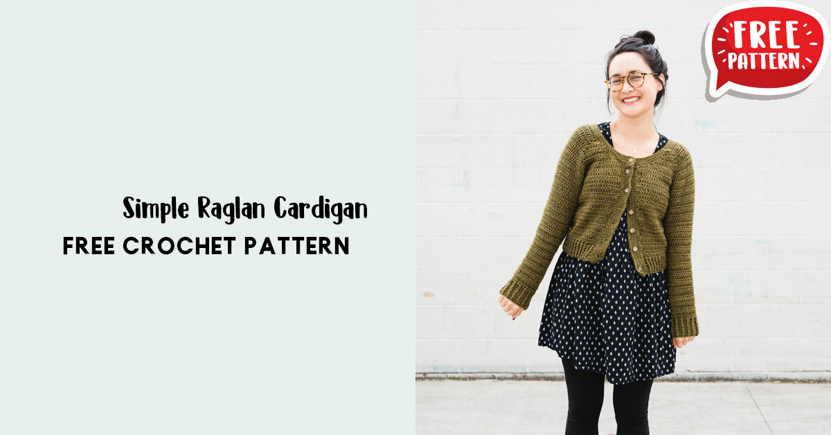 Simple Raglan Cardigan Share A Pattern