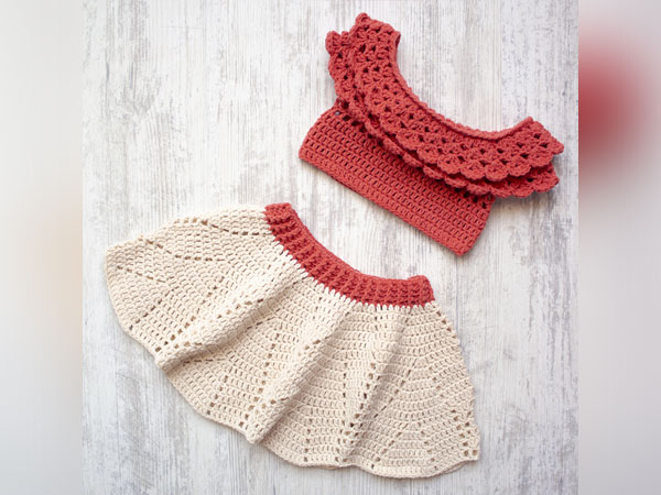 crochet Baby Skirt and Top Set free pattern