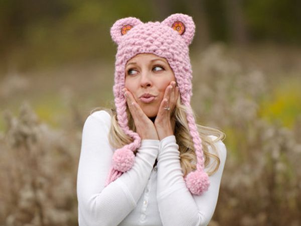 crochet Cozy Bear Hat easy pattern