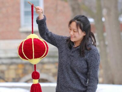 crochet Jumbo Lunar New Year Lantern free pattern