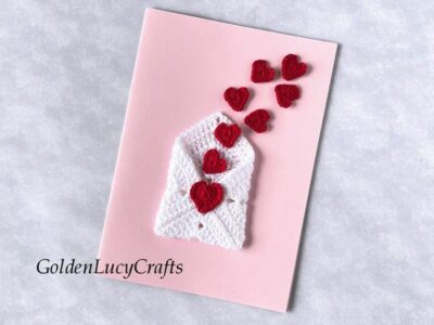 crochet Romantic Heart Envelope free pattern