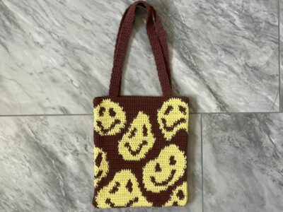 crochet SMILEY BAG easy pattern