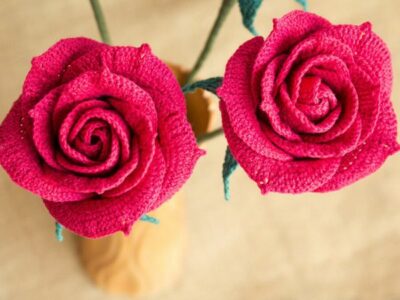 crochet Spray Rose Blossoms easy pattern