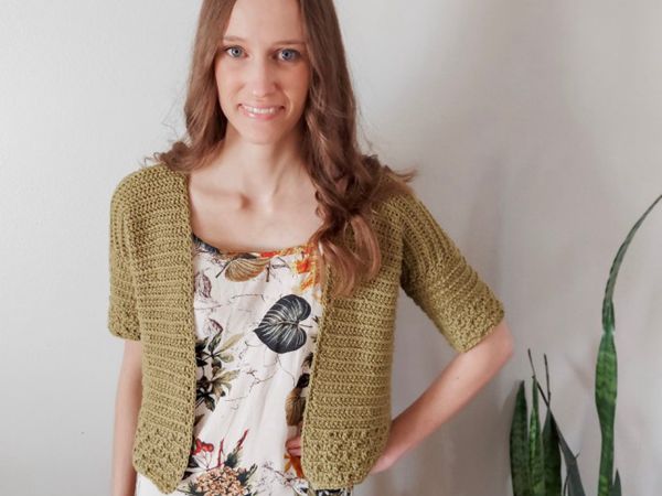 crochet My Garden Cardigan free pattern