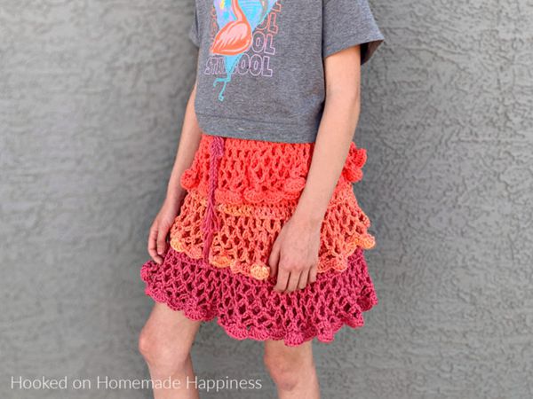 crochet Ruffled Skirt free pattern