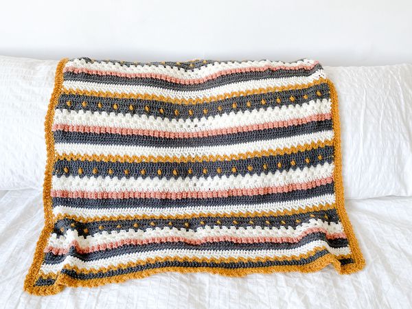 crochet Bella Baby Blanket free pattern
