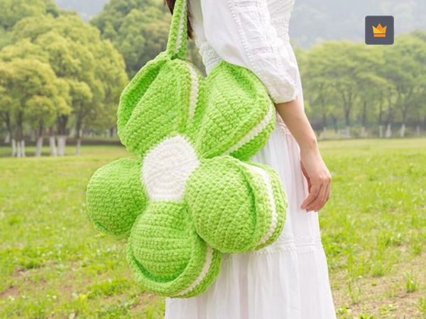 crochet Flower Backpack Bag easy pattern