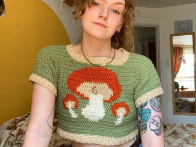 crochet Merry Mushroom Top easy pattern