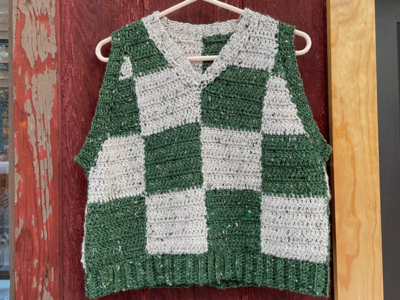 crochet Patchwork Vest easy pattern