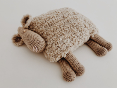 crochet Sheep Pillow easy pattern