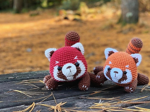 crochet Zeda the Red Panda easy pattern