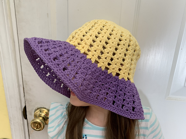 crochet Breezy Sun Hat free pattern