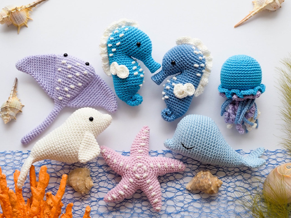 crochet Sea Animals easy pattern