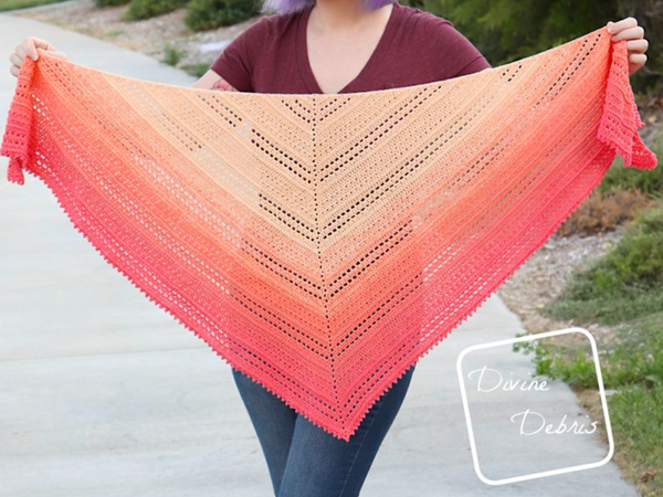 crochet Alexis Shawl free pattern