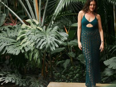 crochet Queen of the Night Maxi Dress easy pattern