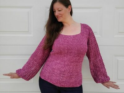 crochet Sweet Iris Top free pattern