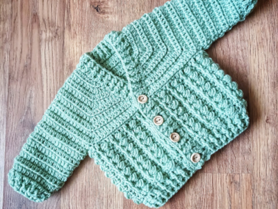 crochet Bobblicious Cardigan easy pattern