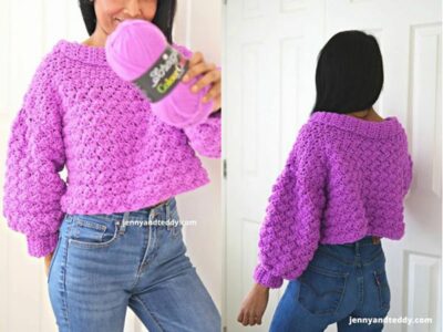 crochet Chunky Sweater free pattern