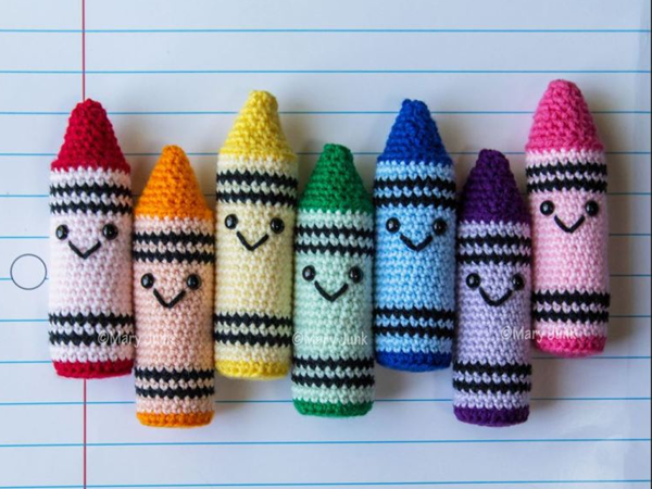 crochet Crayon free pattern