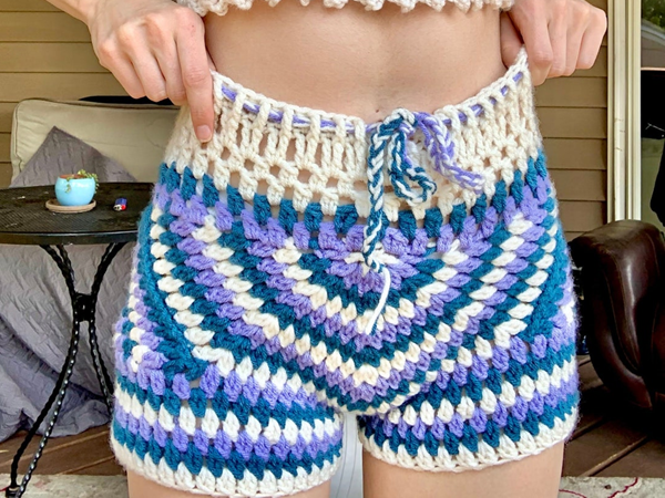crochet Festival Fairy Shorts easy pattern