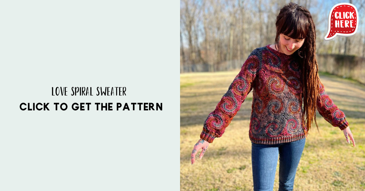 Love Spiral Sweater Share a Pattern