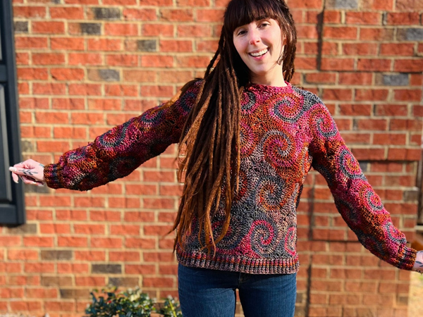 Love Spiral Sweater Share a Pattern