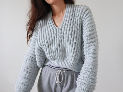 crochet Super Slouchy Sweater easy pattern