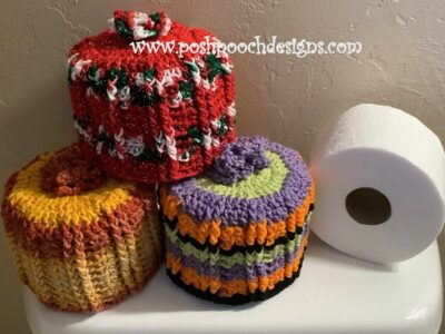crochet All Year Toilet Paper Cover free pattern