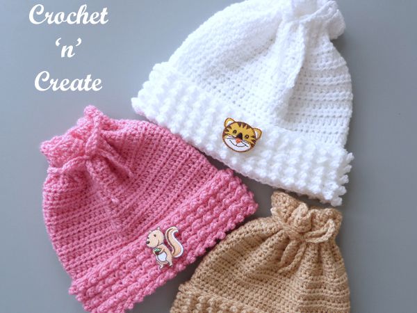 crochet Cotswold Baby Hat free pattern