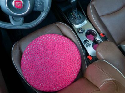 crochet Car Seat Cushion free pattern