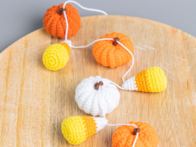 crochet Halloween Garland easy pattern