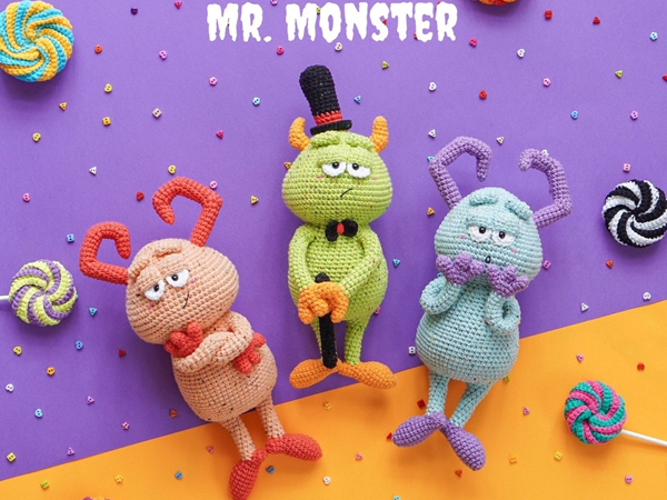 crochet Mr Monster easy pattern