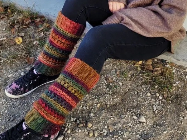 crochet The Bauble Leg Warmers free pattern