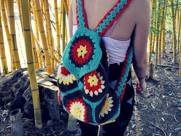 crochet Wanderlust Backpack easy pattern