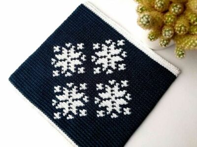 crochet Christmas Potholder free pattern