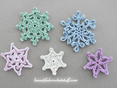 crochet Christmas Snowflakes easy pattern