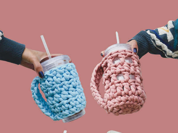 crochet Coffee Cozies easy pattern