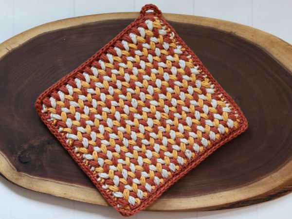 crochet Not So Vintage Hot Pad free pattern