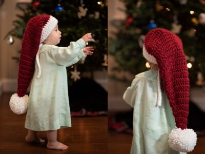 crochet Santa Bonnet free pattern