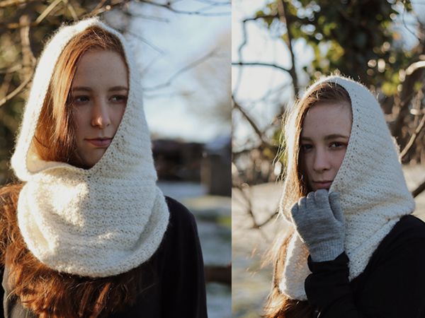 crochet Hooded Cowl free pattern