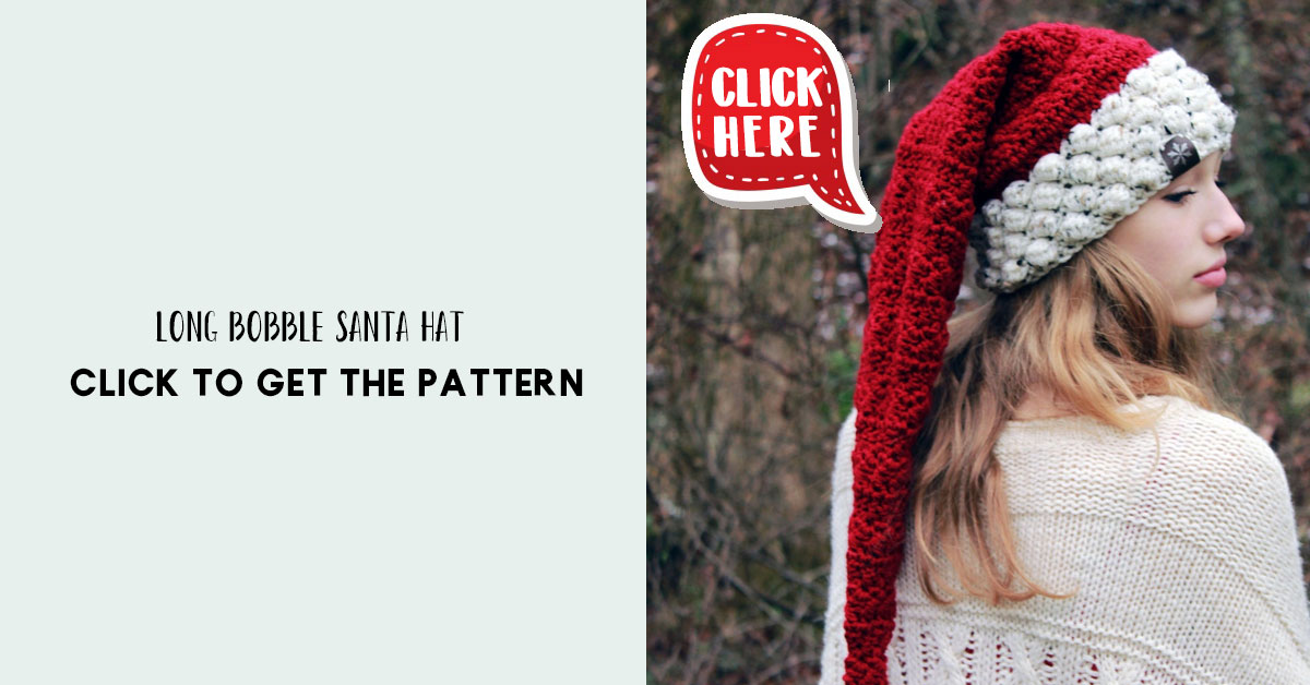 Long Bobble Santa Hat Share a Pattern
